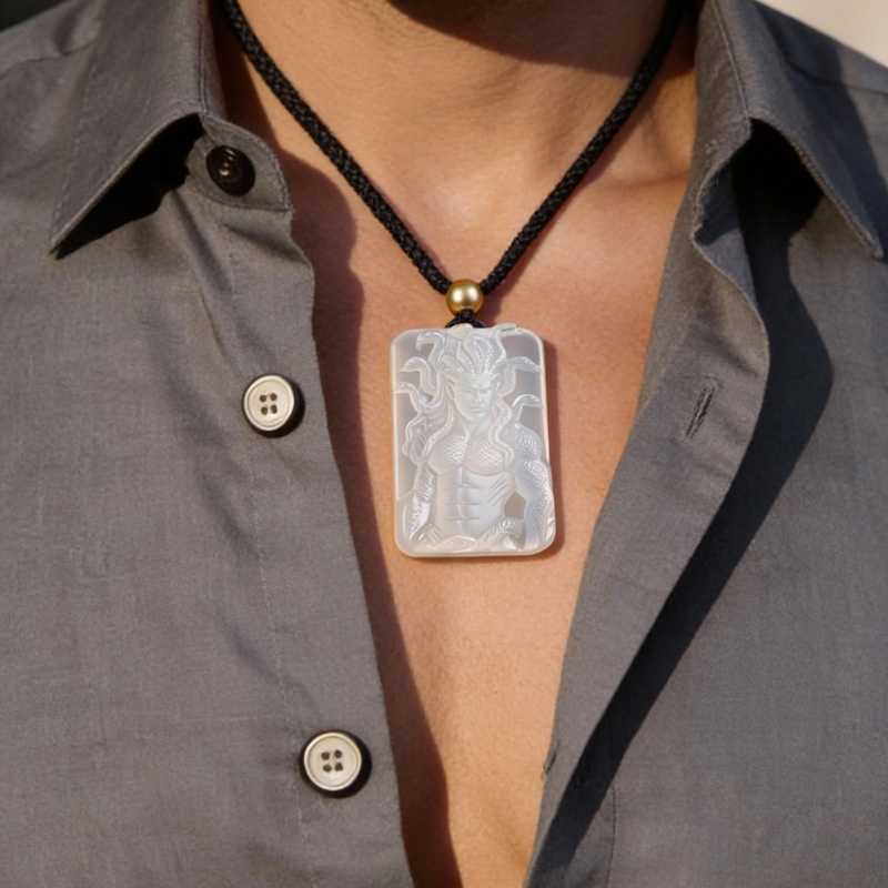 Yig "Father of Serpents" Carved Pendant | Unique Lovecraftian Great Old Ones Gift