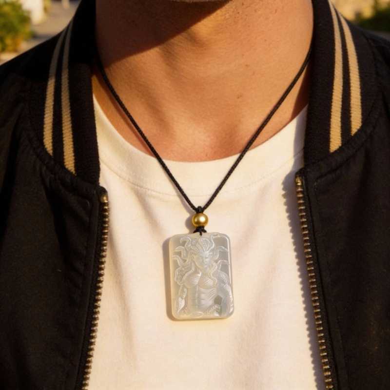 Yig "Father of Serpents" Carved Pendant | Unique Lovecraftian Great Old Ones Gift