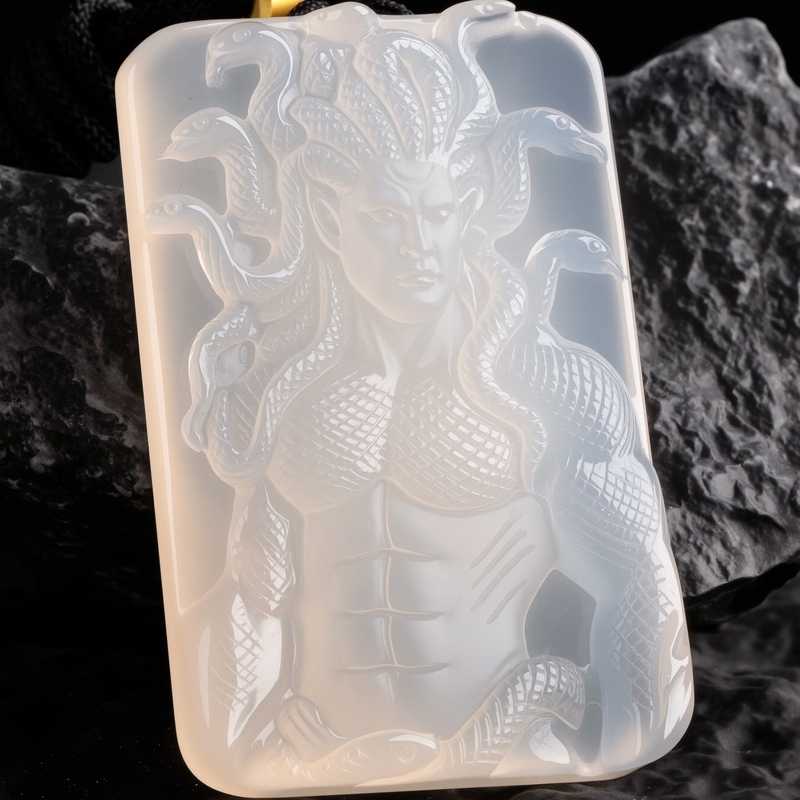 Yig "Father of Serpents" Carved Pendant | Unique Lovecraftian Great Old Ones Gift