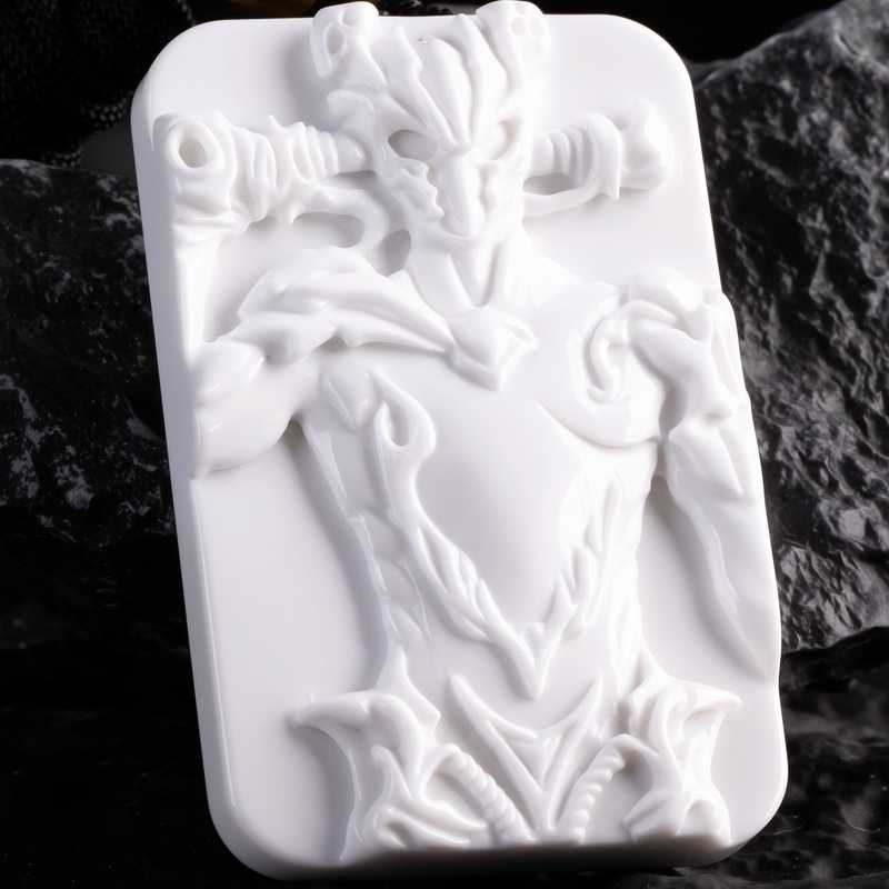 Cosmic Horror Elder Gods Pendant | Hand Carved Ulthar The Silent One Cthulhu Occult Jewelry