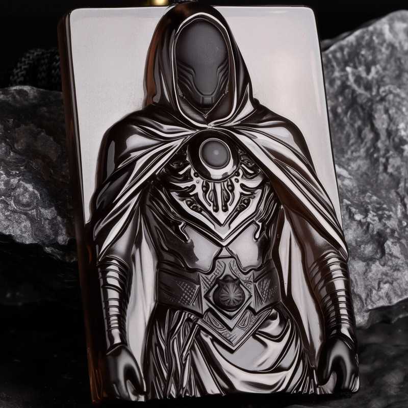 Unisex Gothic Hastur King in Yellow Pendant | Dark Fantasy Lovecraft Horror Occult Necklace