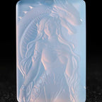 Cthulhu Mythos Ayi'ig "God of Venomous Wrath" Serpent God Icy Opalite Pendant - Great Old Ones Jewelry
