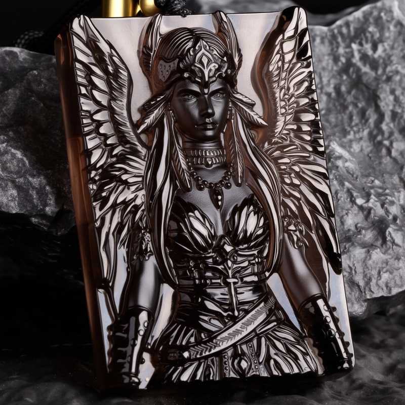 Servitor of the Outer Gods Cthulhu Necklace | Lovecraftian Cosmic Horror Occult Obsidian Pendant