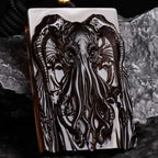 Cthulhu "Master of R'lyeh" Black Obsidian Pendant | Lovecraftian Great Old Ones Gothic Necklace