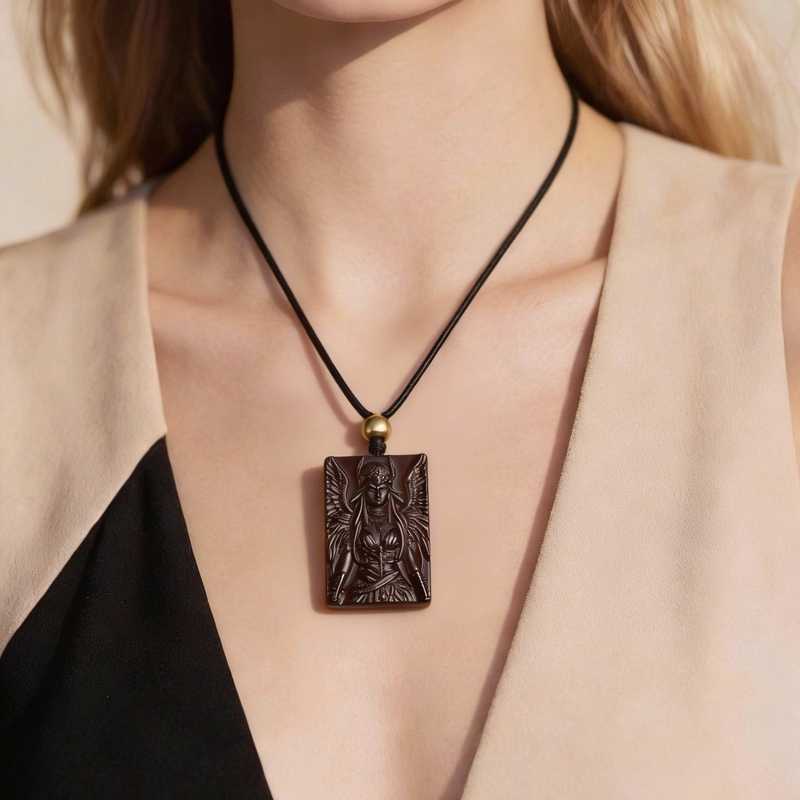 Servitor of the Outer Gods Cthulhu Necklace | Lovecraftian Cosmic Horror Occult Obsidian Pendant