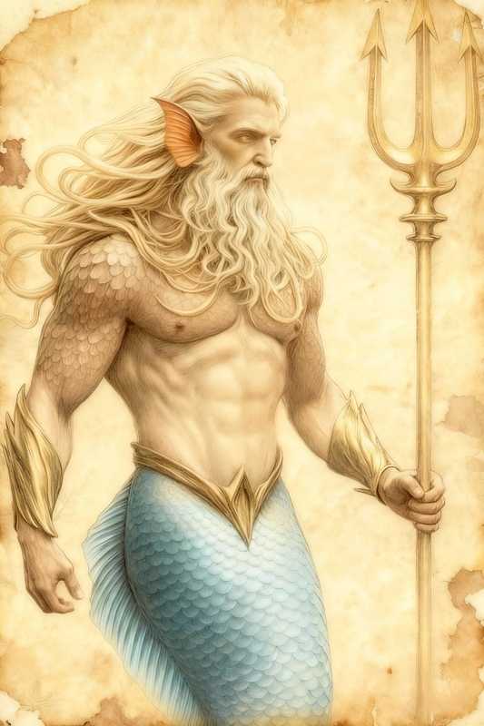 Hand Carved Dagon Opalite Pendant - Lovecraftian Cthulhu Mythology Jewelry