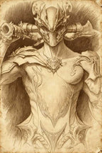 Cosmic Horror Elder Gods Pendant | Hand Carved Ulthar The Silent One Cthulhu Occult Jewelry